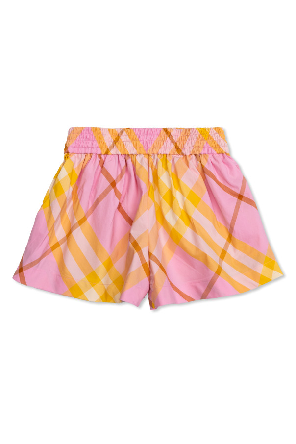 Burberry Kids Check Pattern Shorts
